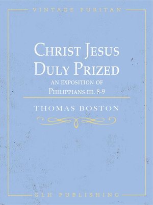 cover image of Christ Jesus Duly Prized